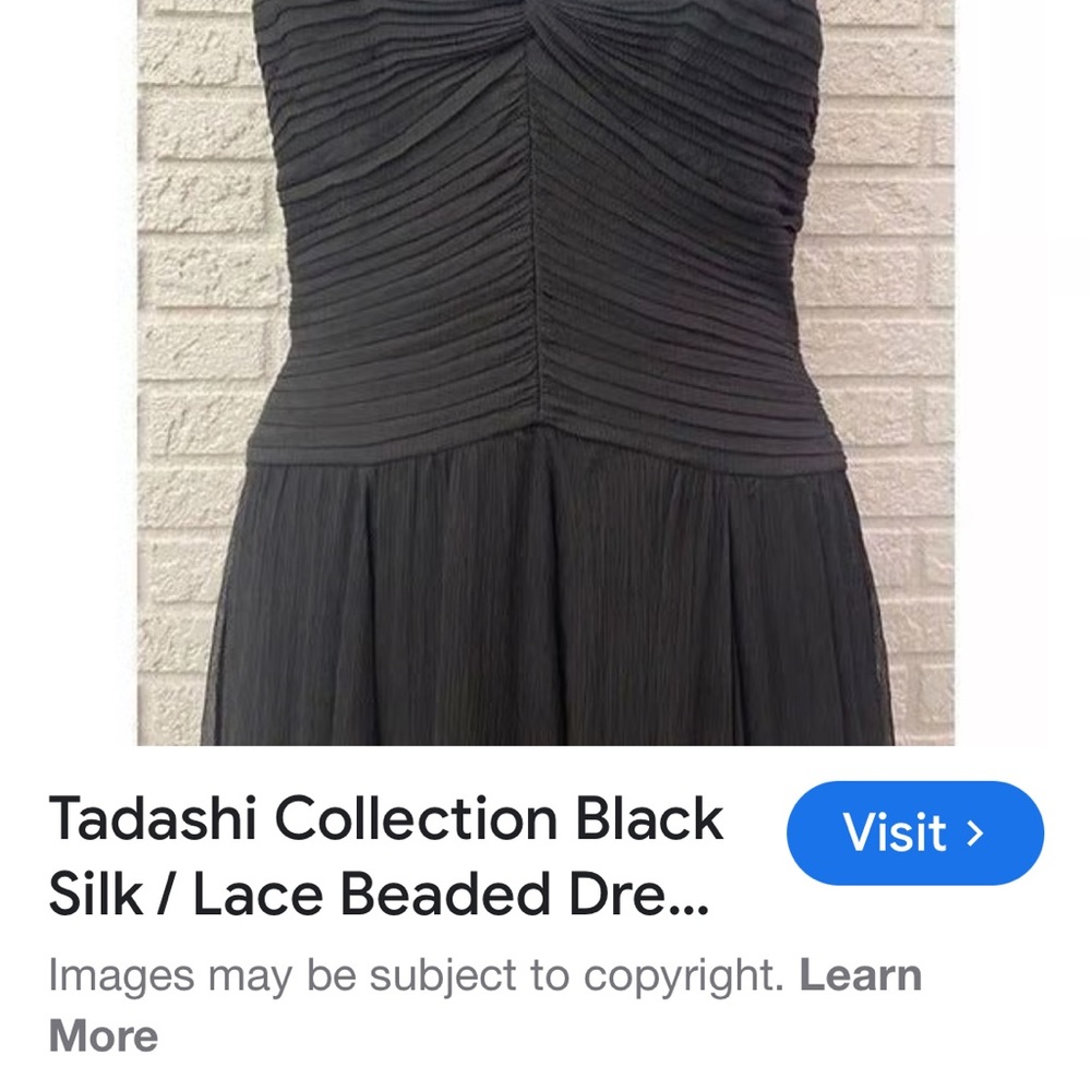 Tadashi Shoji Black Lace Midi Dress